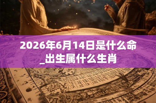 2026年6月14日是什么命_出生属什么生肖 2026年6月14日是什么命_出生属什么生肖