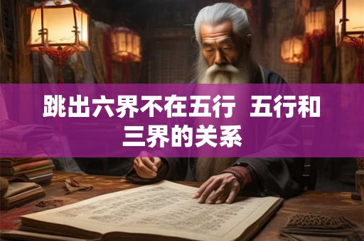 跳出六界不在五行  五行和三界的关系