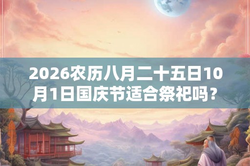 2026农历八月二十五日10月1日国庆节适合祭祀吗? 2026农历八月二十五日10月1日国庆节适合祭祀吗?