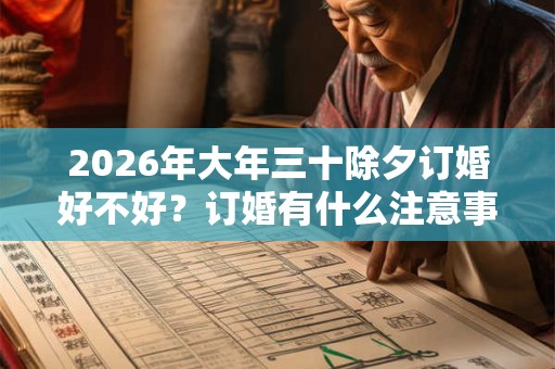 2026年大年三十除夕订婚好不好?订婚有什么注意事项? 2026年大年三十除夕订婚好不好?订婚有什么注意事项?