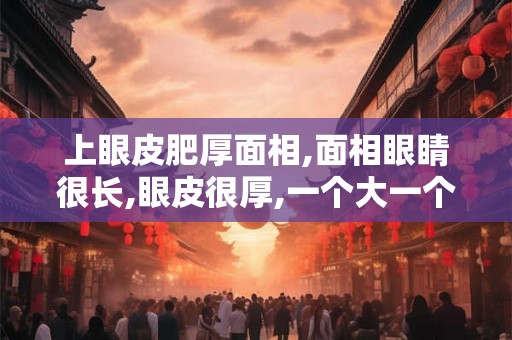 上眼皮肥厚面相,面相眼睛很长,眼皮很厚,一个大一个小
