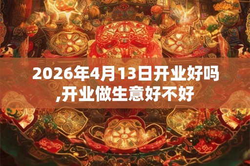 2026年4月13日开业好吗,开业做生意好不好 2026年4月13日开业好吗,开业做生意好不好