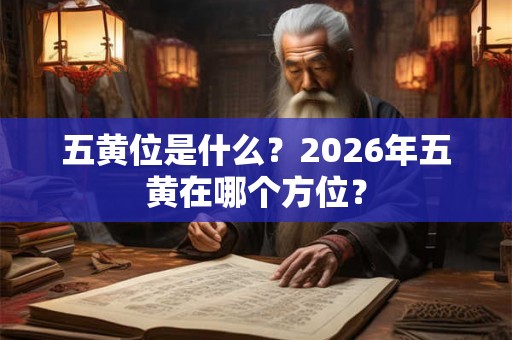 五黄位是什么?2026年五黄在哪个方位? 五黄位是什么?2026年五黄在哪个方位?