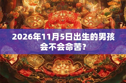 2026年11月5日出生的男孩会不会命苦？
