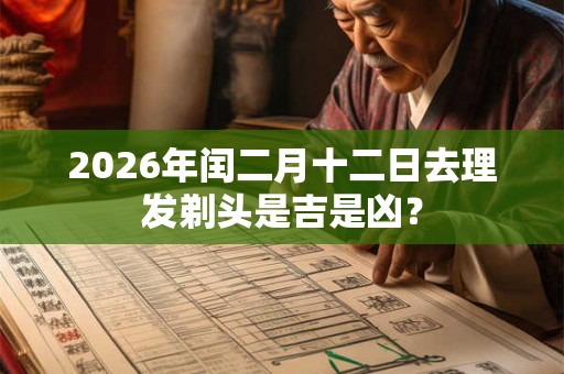 2026年闰二月十二日去理发剃头是吉是凶？