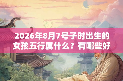 2026年8月7号子时出生的女孩五行属什么？有哪些好名字推荐呢