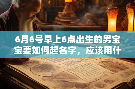 6月6号早上6点出生的男宝宝要如何起名字,应该用什么字好 6月6号早上6点出生的男宝宝要如何起名字,应该用什么字好