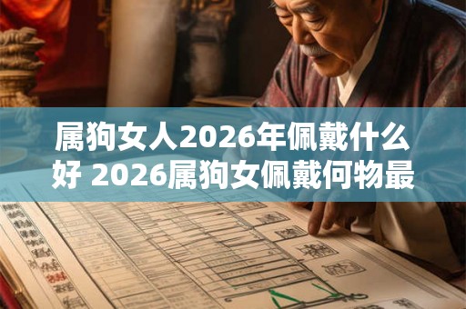 属狗女人2026年佩戴什么好 2026属狗女佩戴何物最佳