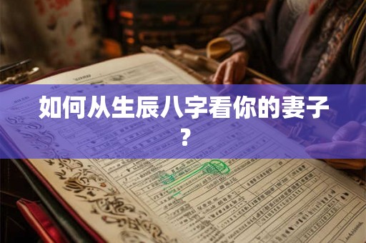 如何从生辰八字看你的妻子? 如何从生辰八字看你的妻子?