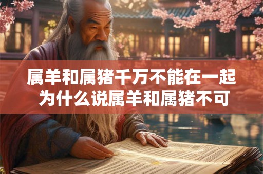 属羊和属猪千万不能在一起 为什么说属羊和属猪不可在一起 属羊和属猪千万不能在一起 为什么说属羊和属猪不可在一起