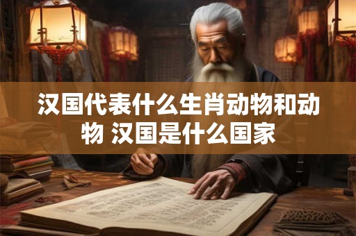 汉国代表什么生肖动物和动物 汉国是什么国家