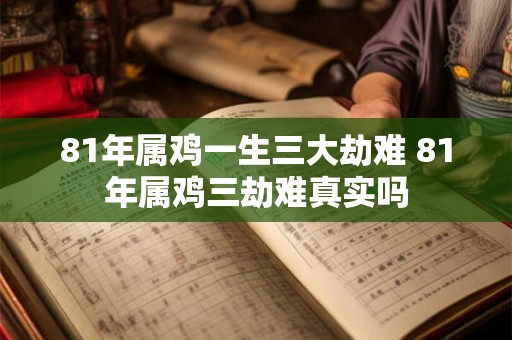81年属鸡一生三大劫难 81年属鸡三劫难真实吗