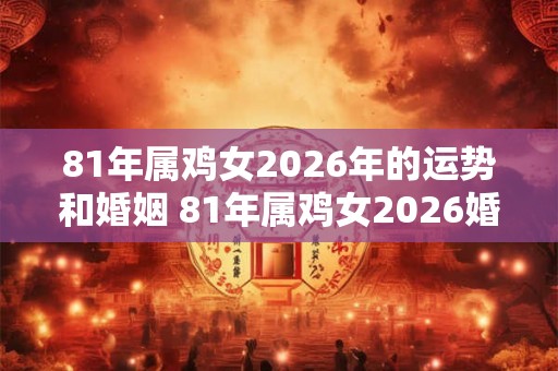 81年属鸡女2026年的运势和婚姻 81年属鸡女2026婚姻运如何