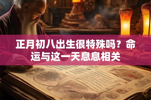 正月初八出生很特殊吗？命运与这一天息息相关