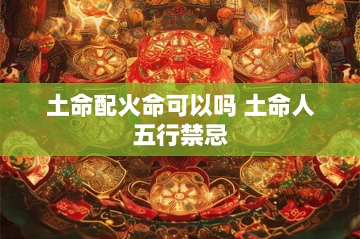 土命配火命可以吗 土命人五行禁忌