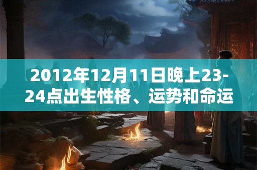 2012年12月11日晚上23-24点出生性格、运势和命运
