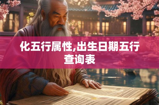 化五行属性,出生日期五行查询表