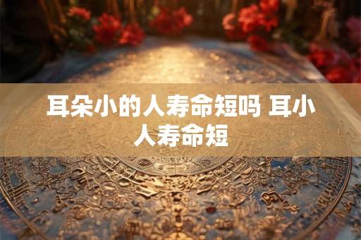 耳朵小的人寿命短吗 耳小人寿命短