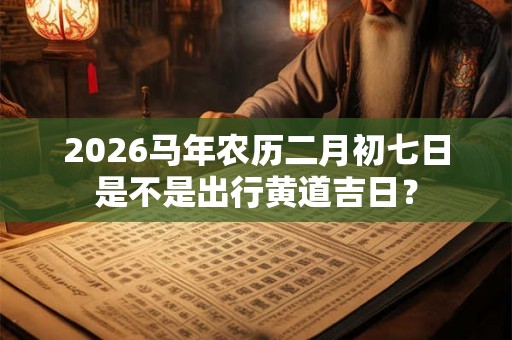 2026马年农历二月初七日是不是出行黄道吉日？
