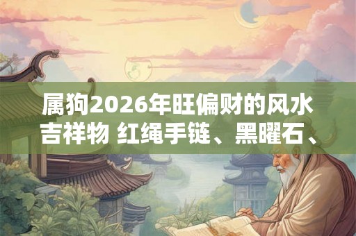 属狗2026年旺偏财的风水吉祥物 红绳手链、黑曜石、紫水晶