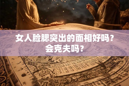 女人脸腮突出的面相好吗？会克夫吗？