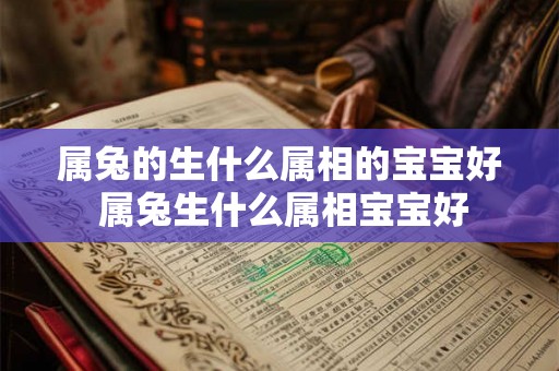 属兔的生什么属相的宝宝好 属兔生什么属相宝宝好