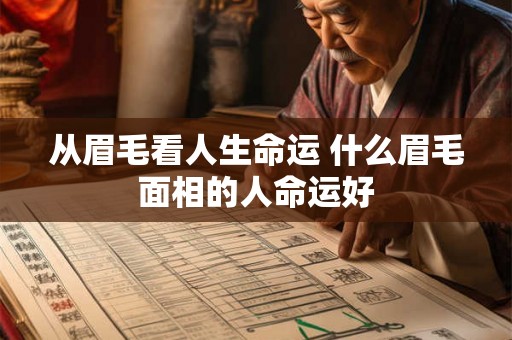 从眉毛看人生命运 什么眉毛面相的人命运好 从眉毛看人生命运 什么眉毛面相的人命运好