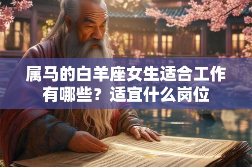 属马的白羊座女生适合工作有哪些?适宜什么岗位 属马的白羊座女生适合工作有哪些?适宜什么岗位