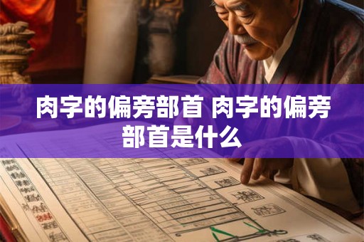 肉字的偏旁部首 肉字的偏旁部首是什么 肉字的偏旁部首 肉字的偏旁部首是什么