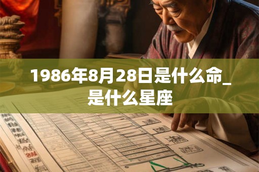 1986年8月28日是什么命_是什么星座 1986年8月28日是什么命_是什么星座