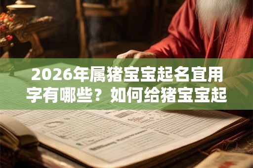 2026年属猪宝宝起名宜用字有哪些？如何给猪宝宝起名？