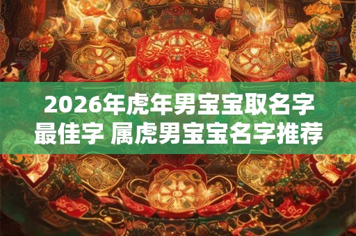 2026年虎年男宝宝取名字最佳字 属虎男宝宝名字推荐 2026年虎年男宝宝取名字最佳字 属虎男宝宝名字推荐