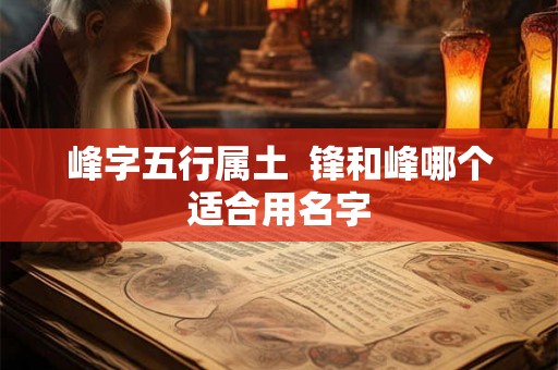 峰字五行属土 锋和峰哪个适合用名字 峰字五行属土 锋和峰哪个适合用名字