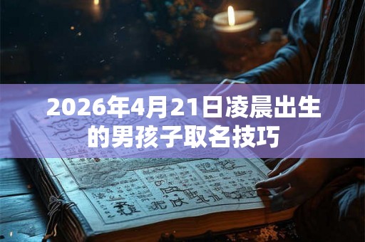 2026年4月21日凌晨出生的男孩子取名技巧