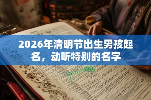 2026年清明节出生男孩起名，动听特别的名字