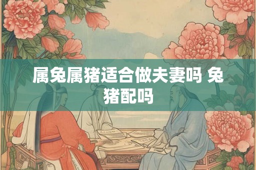 属兔属猪适合做夫妻吗 兔猪配吗