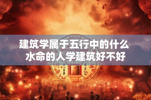 建筑学属于五行中的什么 水命的人学建筑好不好