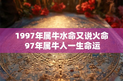 1997年属牛水命又说火命 97年属牛人一生命运