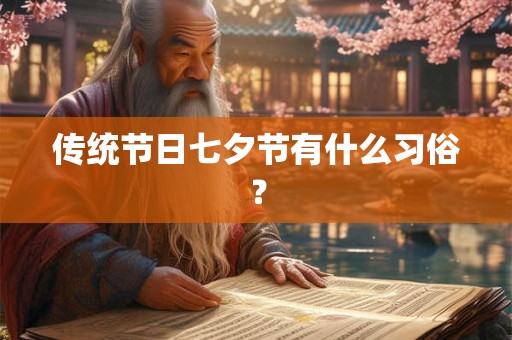 传统节日七夕节有什么习俗？