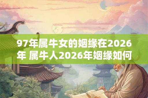 97年属牛女的姻缘在2026年 属牛人2026年姻缘如何