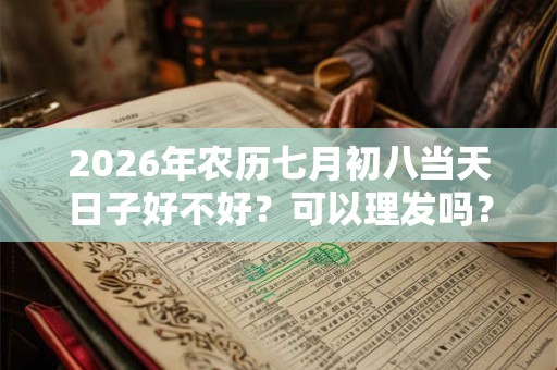 2026年农历七月初八当天日子好不好？可以理发吗？