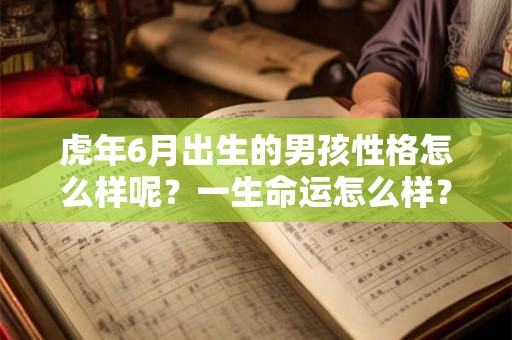 虎年6月出生的男孩性格怎么样呢？一生命运怎么样？