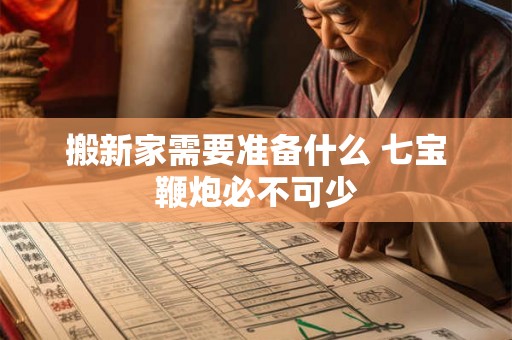 搬新家需要准备什么 七宝鞭炮必不可少