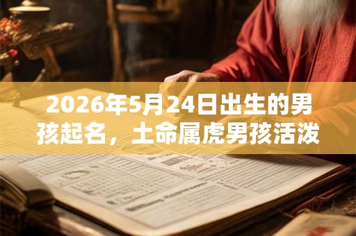 2026年5月24日出生的男孩起名，土命属虎男孩活泼阳光的名字精选