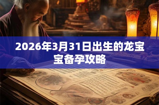 2026年3月31日出生的龙宝宝备孕攻略