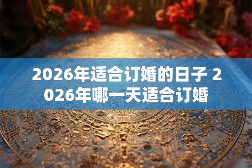 2026年适合订婚的日子 2026年哪一天适合订婚