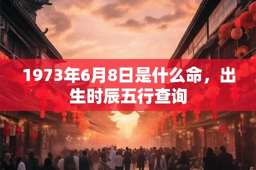 1973年6月8日是什么命,出生时辰五行查询 1973年6月8日是什么命,出生时辰五行查询