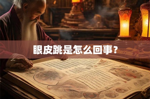 眼皮跳是怎么回事？