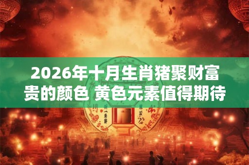 2026年十月生肖猪聚财富贵的颜色 黄色元素值得期待
