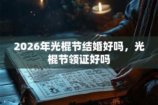 2026年光棍节结婚好吗，光棍节领证好吗